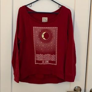 Maroon Moon Sweater